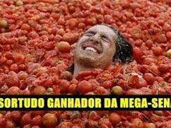 Na brincadeira, ter tomates era melhor do que ganhar na mega-sena. Foto: Reprodução Internet