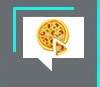 As pizzas viajam a cavalo