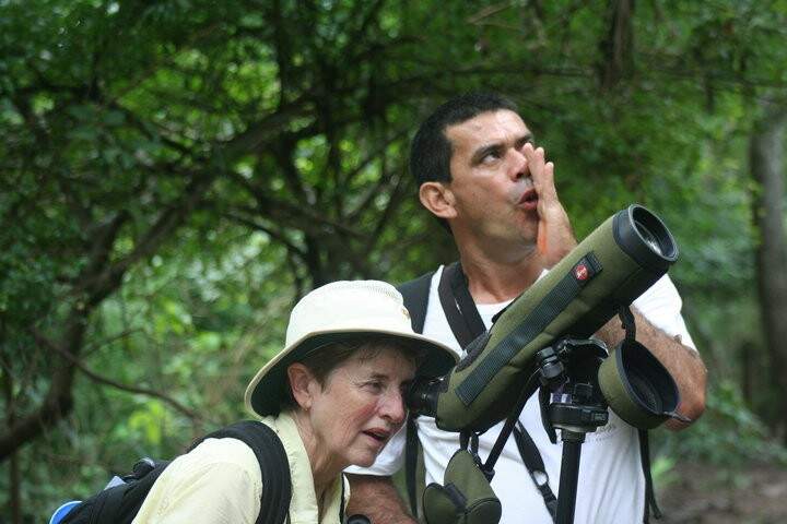 Nas expedições o guia que hoje fala inglês fluente indica os melhores lugares para observação aos turistas estrangeiros. (Foto: Arquivo Pessoal)