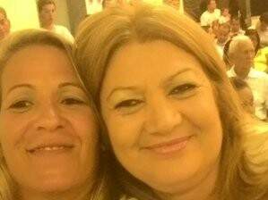Tatiana posta foto com Marisa Rocha em rede social. (Foto: Reprodução/Facebook)