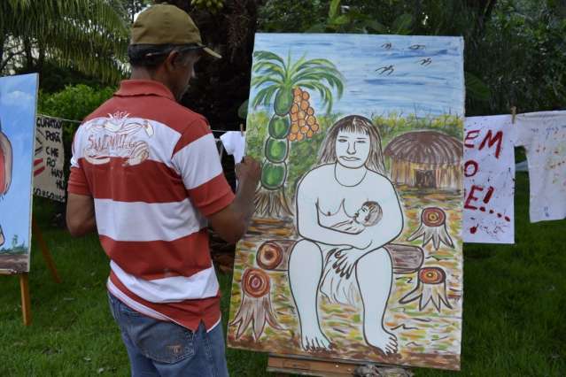 Manifestação por índios de MS saiu da internet e foi para 