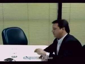 Imagem captada a partir do vídeo do depoimento de Wesley Batista, dado no dia 4 de maio; ele e o irmão Joesley delataram esquema de pagamentos de propina existente em MS (Foto: Reprodução)