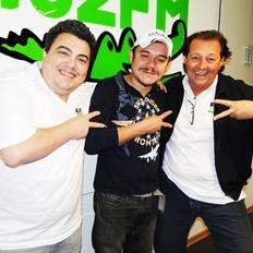 Airo, entre os amigos Tostão e Guarany.