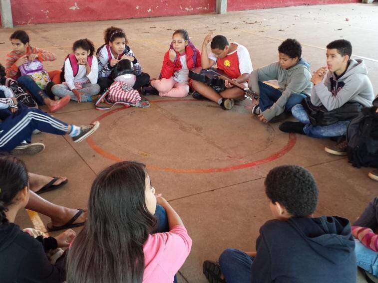Crianças atendidas pela entidade, que presta serviço socioeducativo na Capital. (Foto: Divulgação/Recanto da Criança)