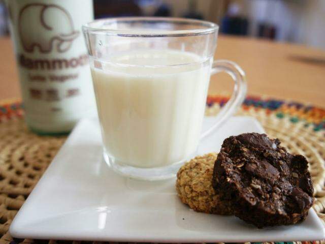 Leites são produzidos em três sabores: de amêndoas, de coco, e avelã. Já os cookies podem ser funcionais ou vegan e low carb, (Foto: Acervo Pessoal)