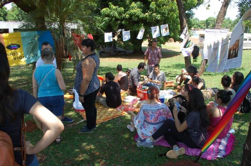 Mais de 50 pessoas passaram pelo piquenique, que aconteceu na manhã desta sexta-feira.(Foto:Adriano Fernandes)