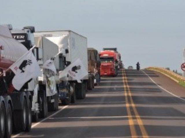 Outras entidades que não fazem parte da categoria de transporte rodoviário de cargas também estão aderindo à paralisação. (Foto: Arquivo)