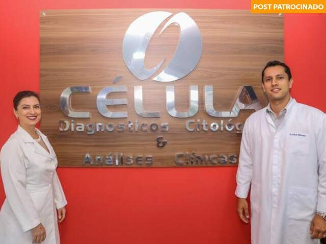 Flávia Vecchi, sócia-proprietária do Laboratório Célula e Rodolfo Correia, doutor em Ciências da Saúde, trazem exame inédito para o Estado. (Foto: Paulo Francis)