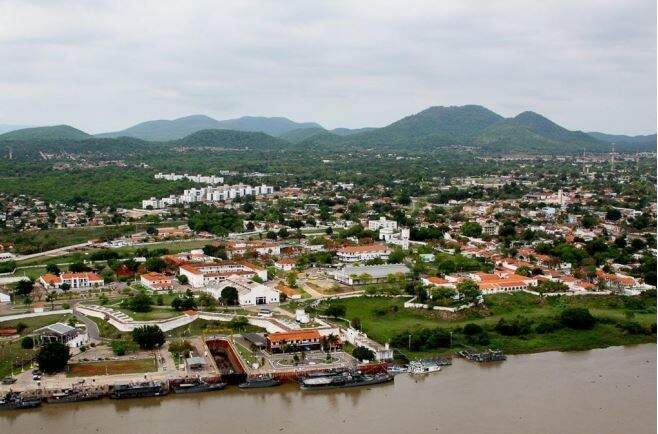 Vista aérea de Ladário. (Foto: Divulgação)