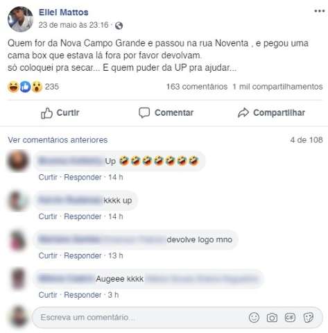 A "trollagem" da cama no bairro Nova Campo Grande precisa parar!