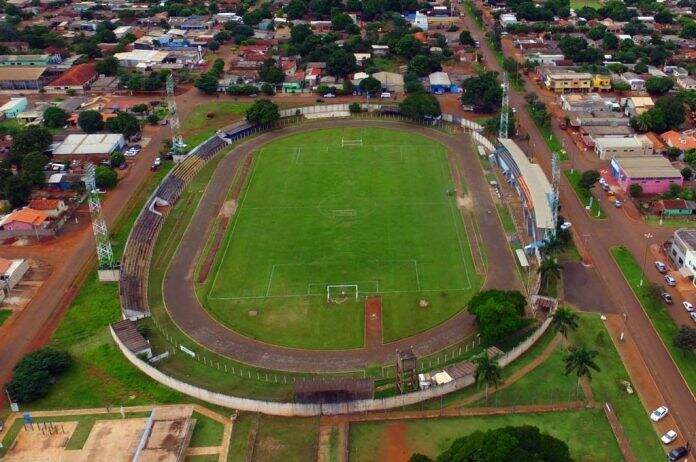Estádio Municipal Luiz Gonzaga Prata Braga em Maracaju (Foto: Chico Ribeiro)