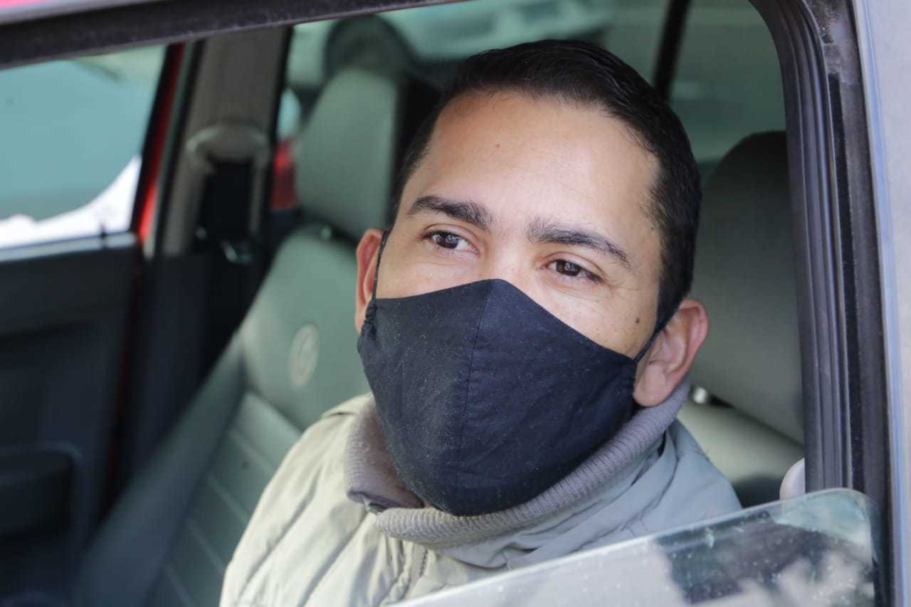 Paulo Sergio teve contato com caso positivo e foi hoje ao drive-thru para fazer exame. (Foto: Kisie Ainoã)