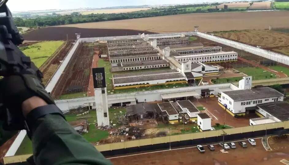 Imagem da Penitenciária Estadual de Dourados vista de cima (Foto: Divulgação)