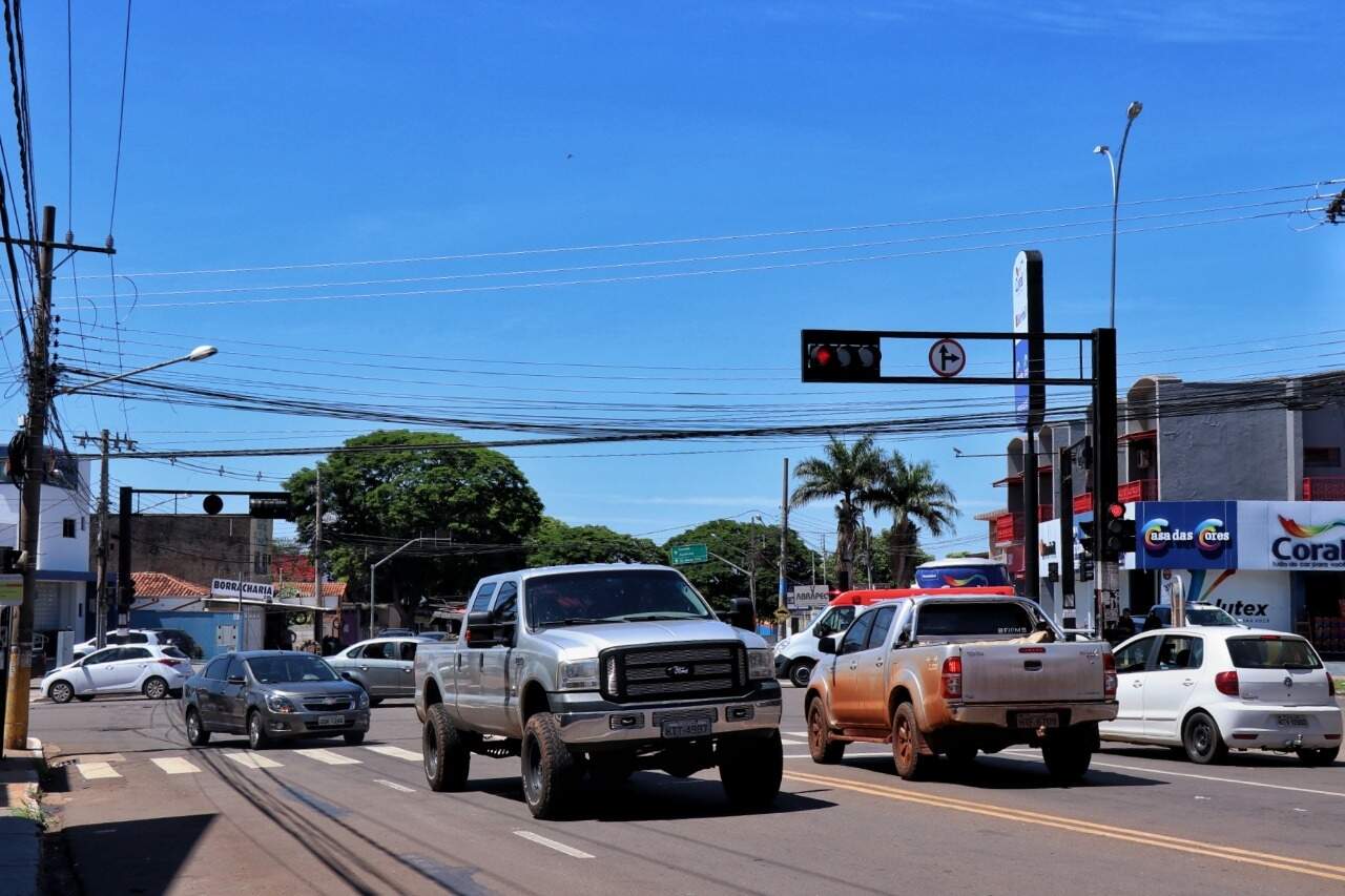 Trecho da Avenida Júlio de Castilhos, na região oeste de Campo Grande (Foto: Arquivo)