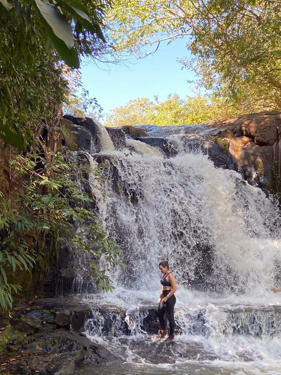 Cachoeira do Arrependido, em Jaraguari. (Foto: Arquivo Pessoal)