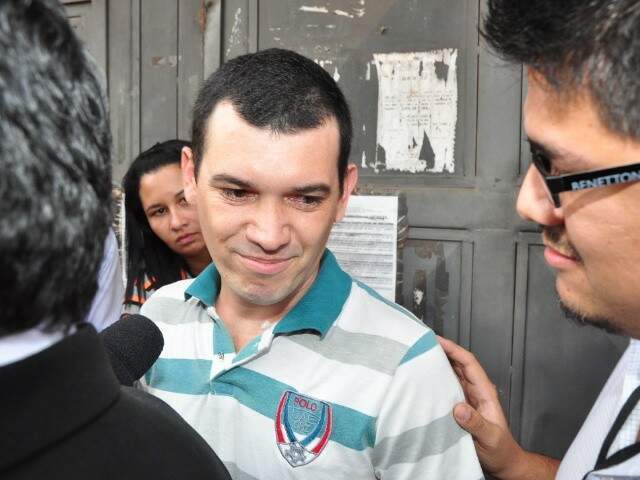 Hugleice da Silva quando saiu da prisão em 2011 (Foto: Arquivo/ Campo Grande News)