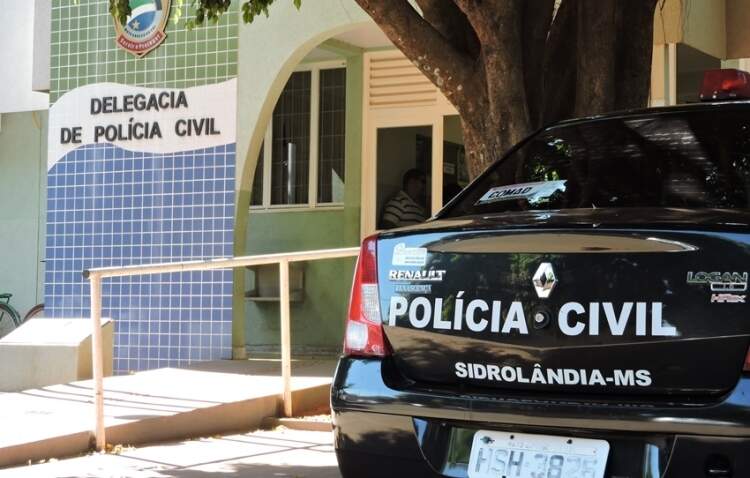 Preso foi levado para Delegacia de Polícia Civil de Sidrolândia. (Foto: José Pereira/Sidrolandia News)