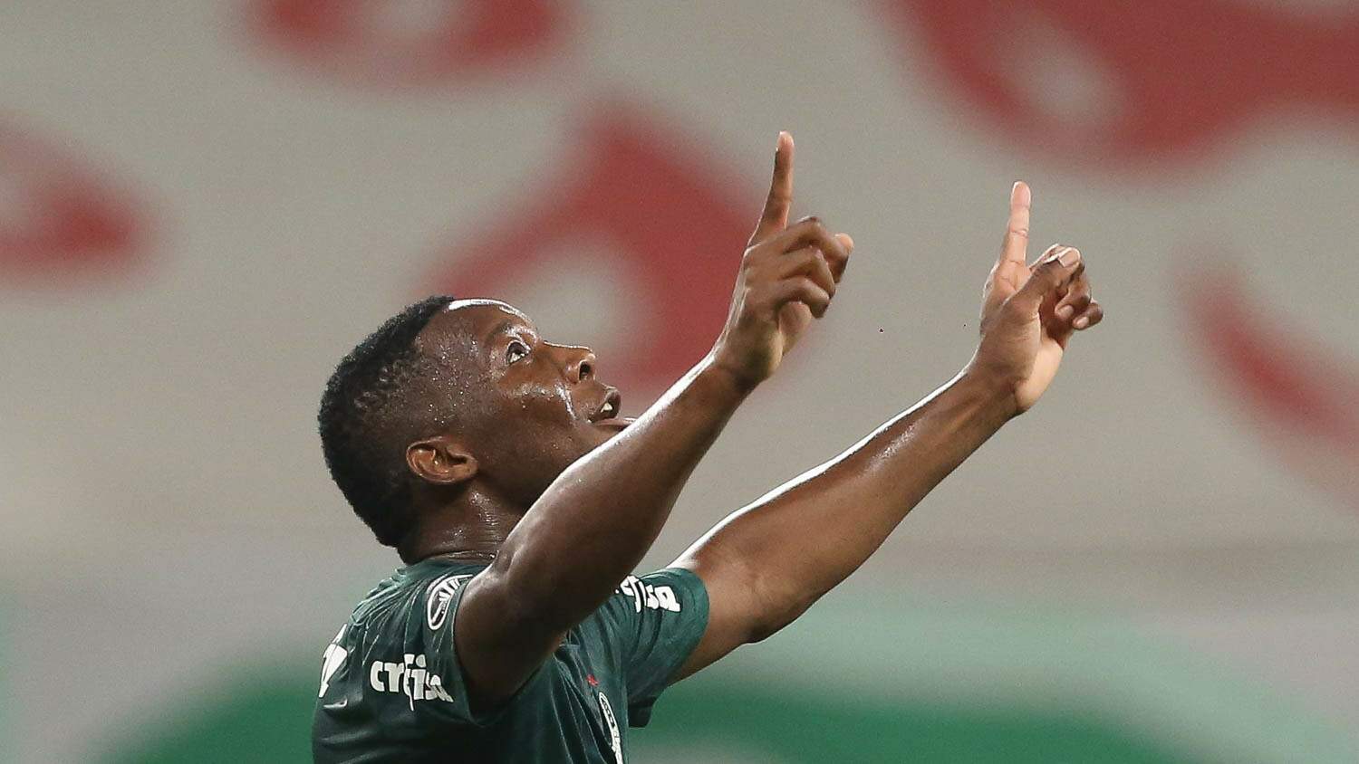 Patrick de Paula, destaque do Palmeiras, comemora gol sobre o Delfín no meio de semana (Foto: Palmeiras/Divulgação)