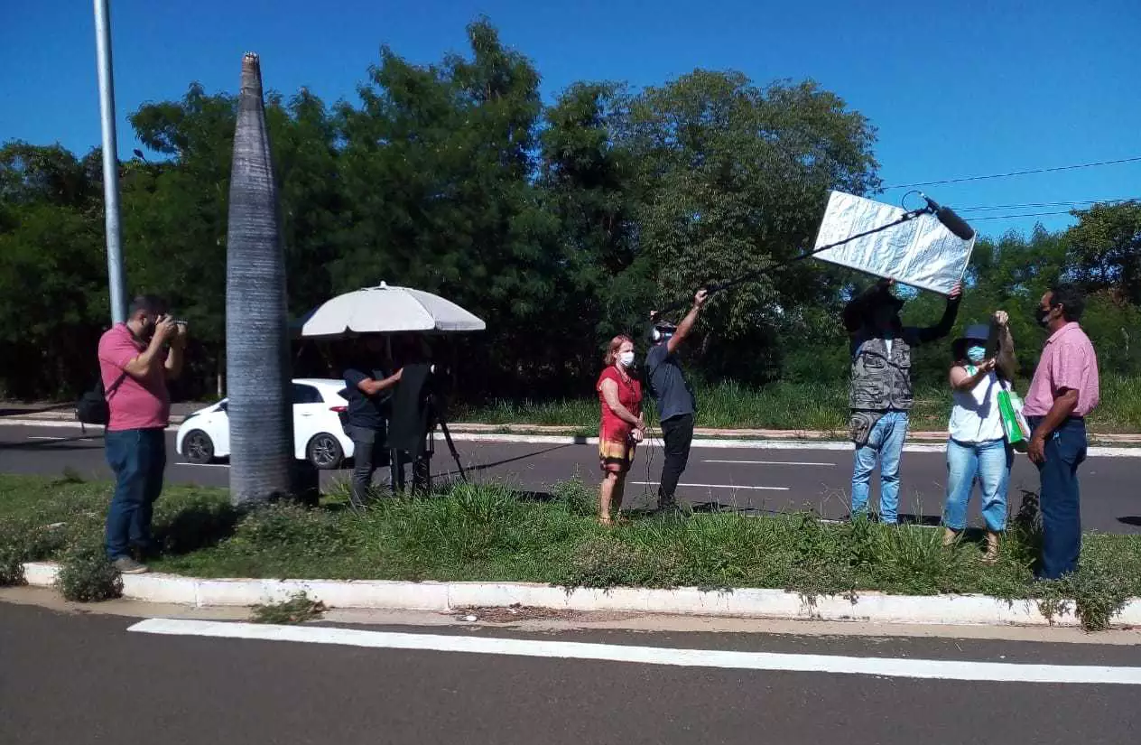 “Campo Grande das Araras” está sendo gravado em várias regiões da cidade (Foto: Arquivo Pessoal)