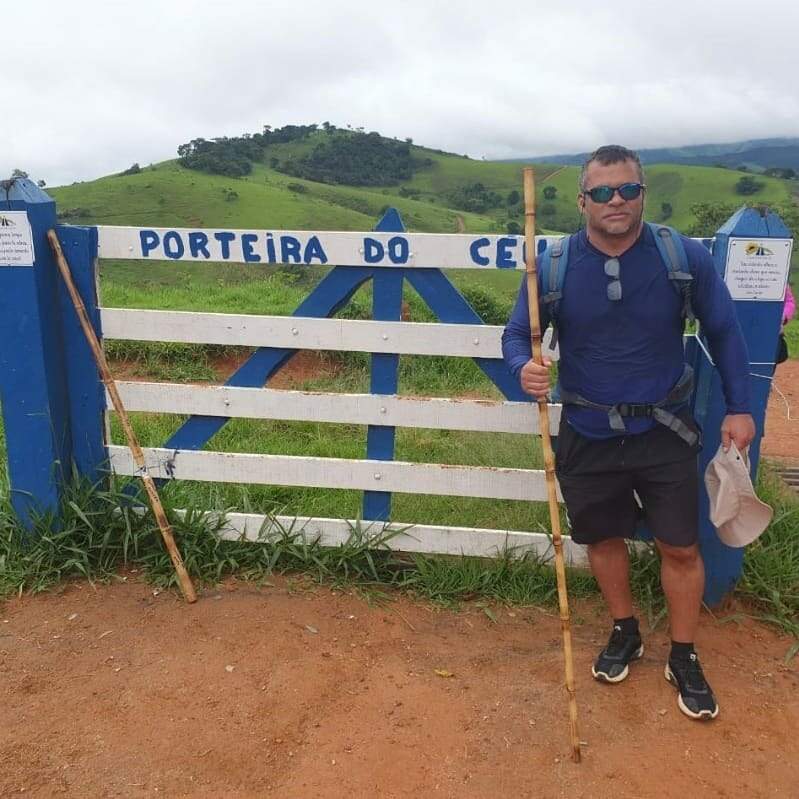 Um dos trechos com subida longa. (Foto: Arquivo Pessoal)