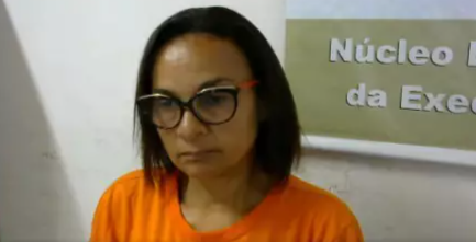 Clarice acompanhou depoimentos no presídio feminino Irma Irma Zorzi, onde cumpre a prisão preventiva. (Foto: Reprodução de vídeo)